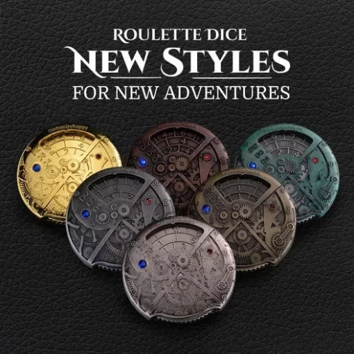 Steampunk Theme Roulette 7-in-1 Dice