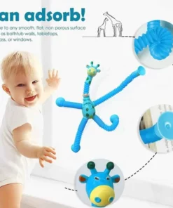 Telescopic Suction Cup Giraffe Toy