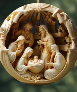 Nativity Christmas ornament