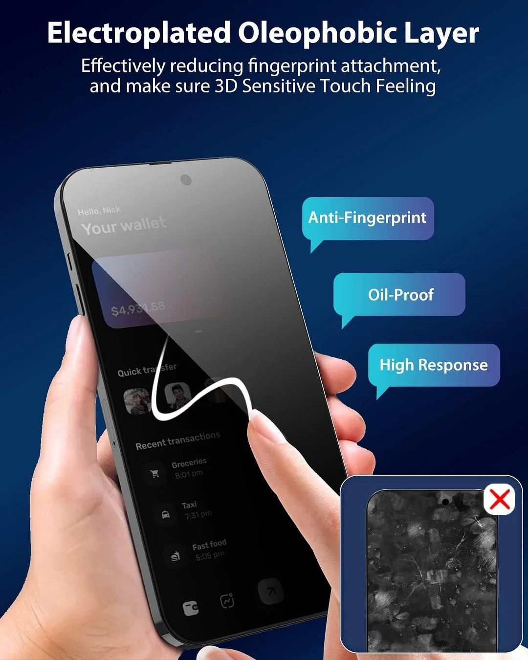 [20 seconds to install phone tempered film] Auto Alignment Kit Screen Protector Compatible iPhone