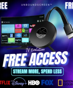 UnboundScreen™ TV Evolution - Access all Channels for FREE