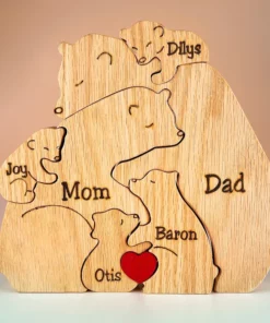 Wooden Bears Family Puzzle