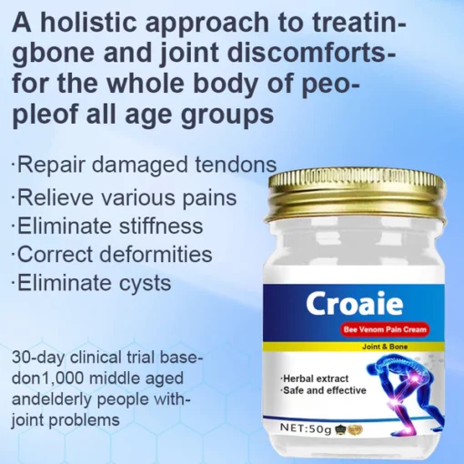 Croaie® Bee Venom Pain Cream nivelten ja luun parantava voide – kuva 2