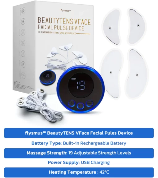 flysmus BeautyTENS VFace Facial Pules Device