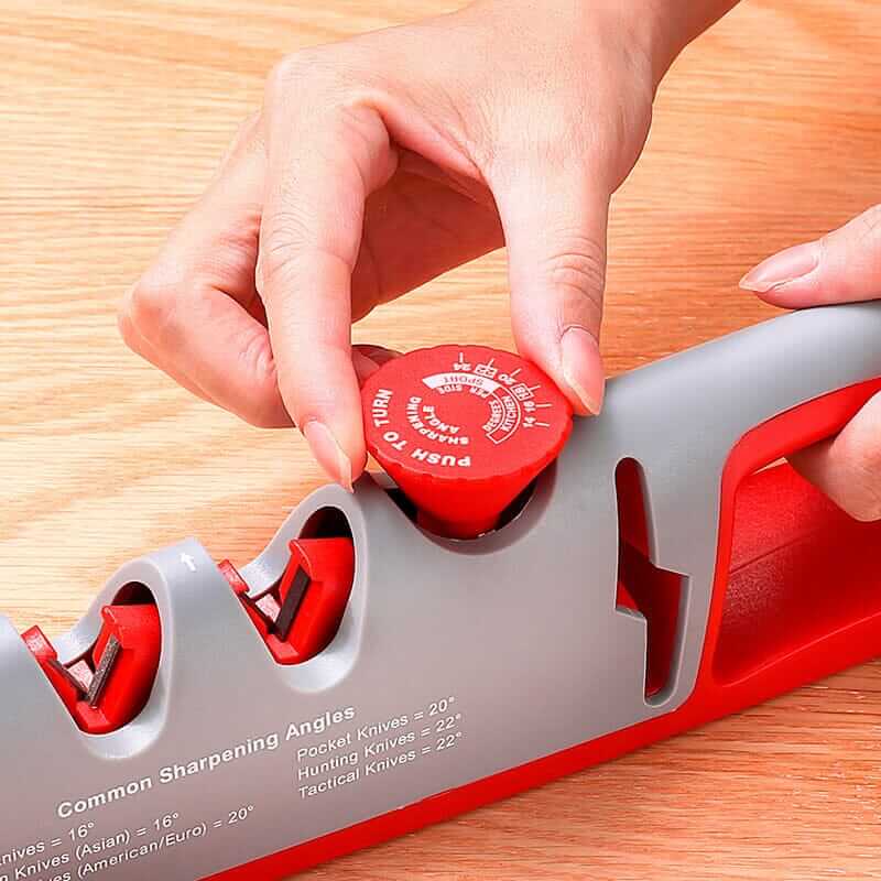 Angle-Adjustable Knife Sharpener