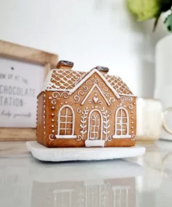 Gingerbread house incense burner
