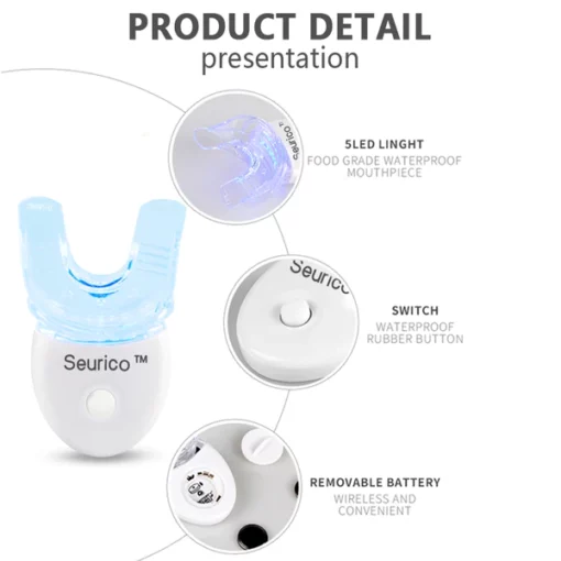 Seurico™ komplet za izbjeljivanje zuba sa LED svjetlom - Slika 5