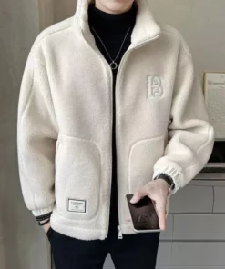 Big synthetic fur jacket