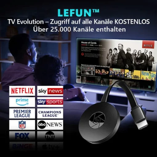 LEFUN™ TV-Streaming-Gerät - kostenloser Zugang zu allen Kanälen