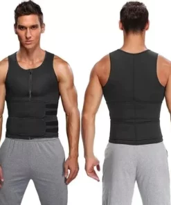 Alternative view of Herren Body Shaper Sauna Weste Taillentrainer Doppelgürtel