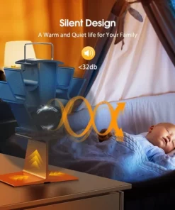 4 Blades Wood Stove Fans Heat Powered