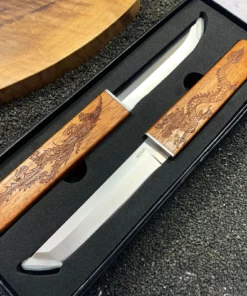 🍴Handgefertigte tragbare 2-in-1 Drachen- und Phönix-Doppelklinge