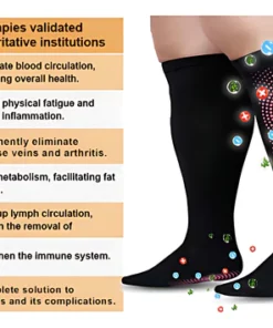 Alternative view of Viastx™Non-Binding Tourmaline Thermal Cycle Self-Heating Health Socks