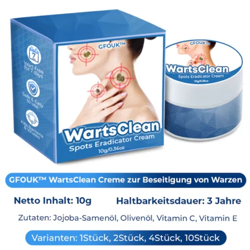 GFOUK WartsClean Creme zur Beseitigung von Warzen
