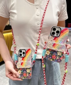 Rainbow Artistic Phone Case for iPhone 15promax