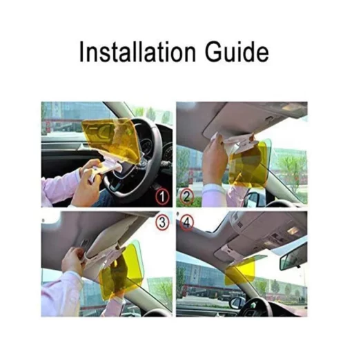GFOUK Car Sun Visor Anti-Glare Mirror