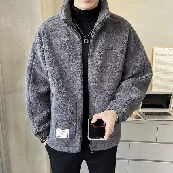 Big synthetic fur jacket