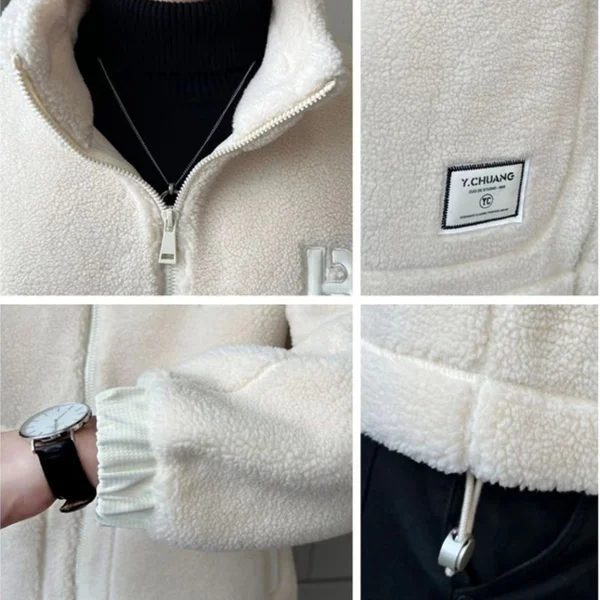 Big synthetic fur jacket