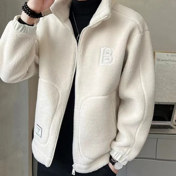 Big synthetic fur jacket