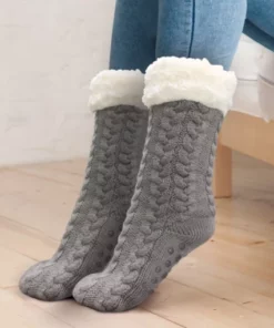 AEXZR™ Fleece-Lined Slipper Socks
