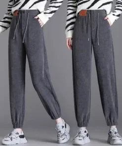 Women Composite Fleece-lined Thick Pants