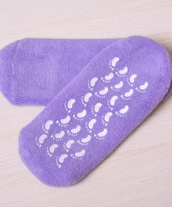 Feuchtigkeitsspendende Socken mit Gelfutter für die Fußpflege