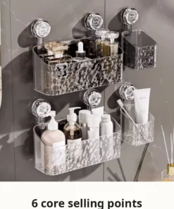 Leichtes luxuriöses Saugnapfregal mit Gletschermuster