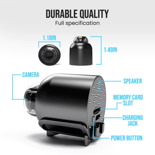 Ceoerty™ NanoLens HD 1080P kompaktna Wi-Fi kamera - Slika 4