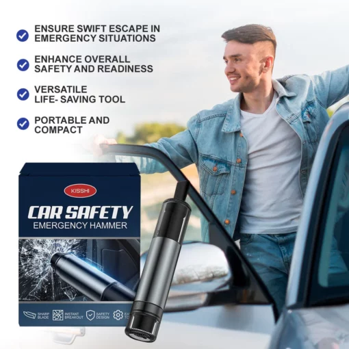 KISSHI Car Safety Emergency Hammer