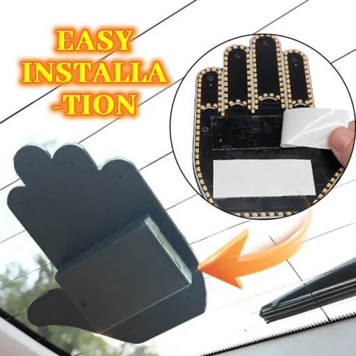 Ceoerty LED Car Gesture Light - Middle Finger Light