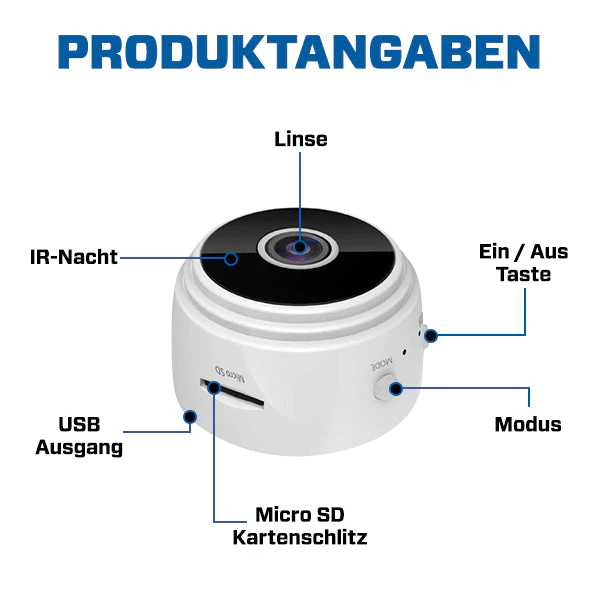 GeniusEye 1080p HD Wireless Magnetische Versteckte Sicherheitskamera