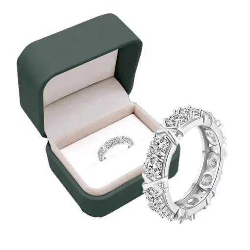 Lenreey Magnetology Moissanite Diamond Ring
