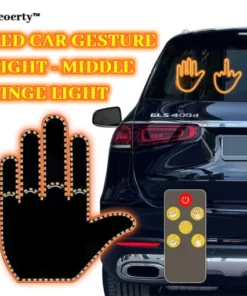 Ceoerty™ LED Car Gesture Light – Middle Finger Light