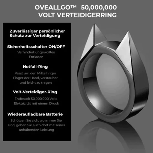 Oveallgo™ Pro-V 50000000 Volt Verteidigerring