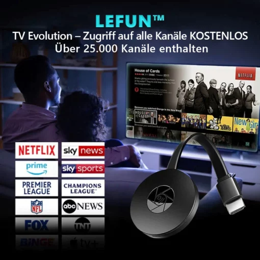 TIMNAMY™ TV-Streaming-Gerät – kostenloser Zugang zu allen Kanälen – keine monatliche Gebühr