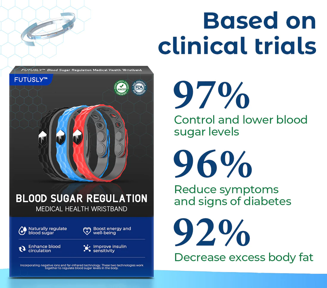 Futusly Blood Sugar Regulation Medical Health Wristband