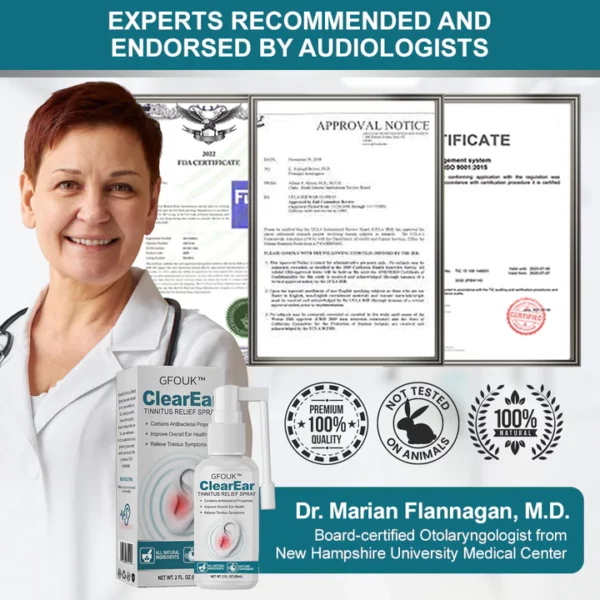 GFOUK ClearEar Tinnitus Relief Spray