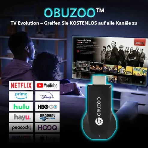 OBUZOO™ Mini TV-Streaming-Gerät – Zugriff auf alle Kanäle kostenlos