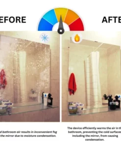 Alternative view of Fivfivgo™ Bathroom Ultrasonic Thermal Fan