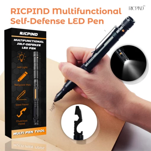RICPIND Funtzio Anitzeko Autodefentsa LED Pen
