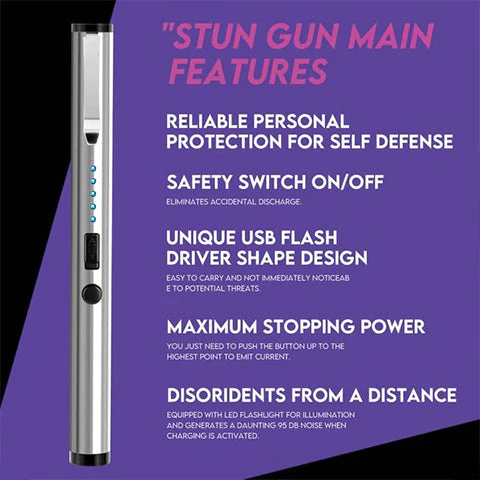 Fivfivgo™ Tactical HIGH Power 25000000 Stun Pen