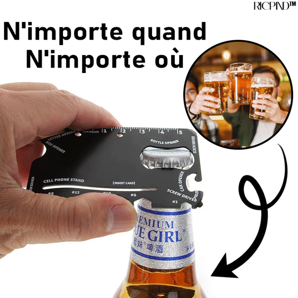 RICPIND Mehrzweck 18 in 1 Überlebenstasche Kartenwerkzeug - Image 11