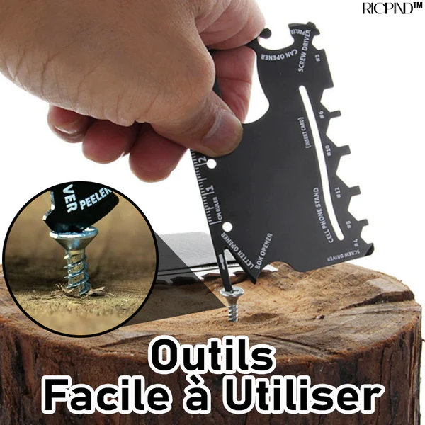 RICPIND Mehrzweck 18 in 1 Überlebenstasche Kartenwerkzeug - Image 3