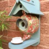 William Morris Teal Teapot Hummingbird House