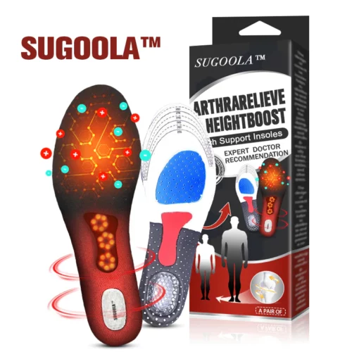 Sugoola™ ArthraRelieve & HeightBoost Far Infrared Titanium Ion Arch Support Insoles