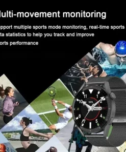 Alternative view of Painless blood sugar health monitoring smart Bluetooth talking watch