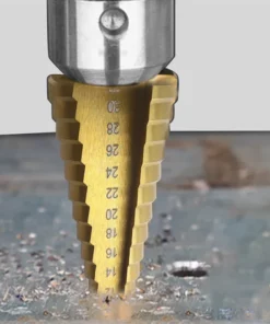 Step drill groove saw drill set