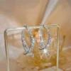 Futusly™ Lymphatic Magnetic Germanium Cross Curved Earrings