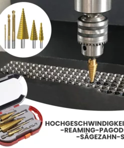 Stufenbohrer Nutsäge Bohrer Set(6 Stück)
