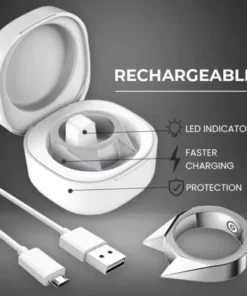 Alternative view of DEMOIO™ präsentiert den 50000000-Volt-Selbstverteidigungs-Elektroschockring